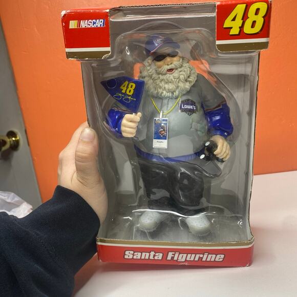 Trevo Christmas 2005 Nascar Jimmie Johnson #48 Santa with Ticket Figure 8” - Picture 11 of 12
